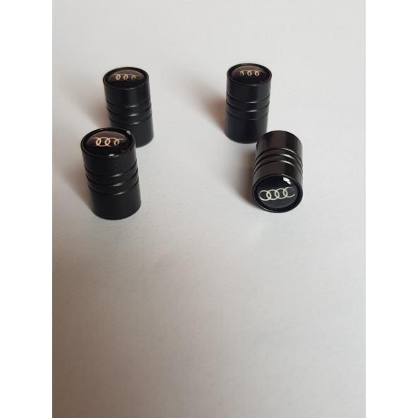 SİBOP KAPAĞI 4 TAKIM METAL AUDİ - SİYAH ürün görseli 1