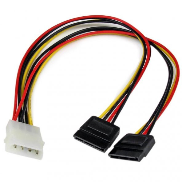 Molex to 2x SATA Power Kablo ürün görseli 1