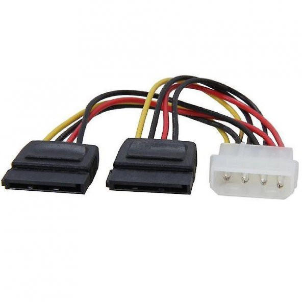 Molex to 2x SATA Power Kablo - Resim 2