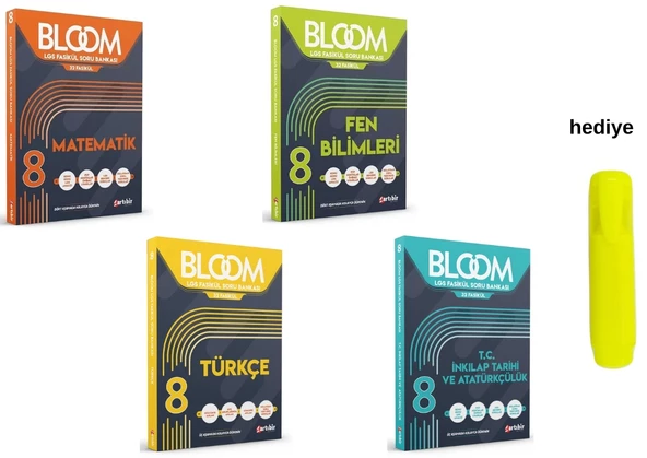 Artıbir Yayıncılık 8.Sınıf LGS Bloom Tüm Dersler 32 Fasikül Soru Bankası 4 Kitap ürün görseli 1