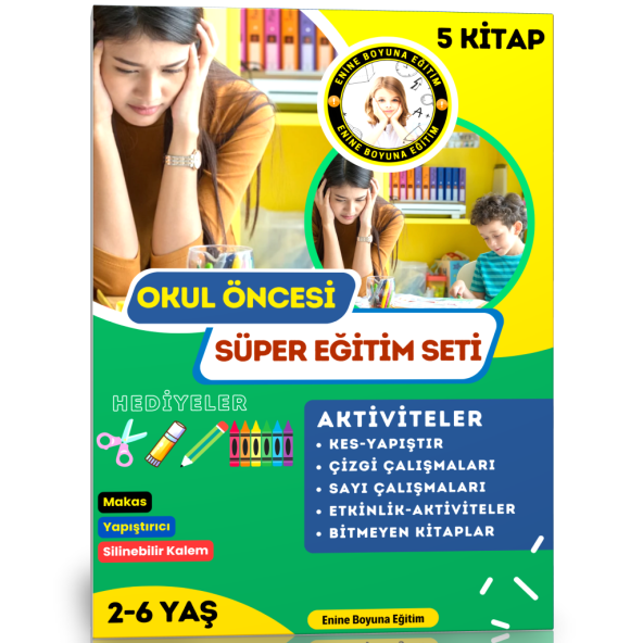 Okul Öncesi Süper Eğitim Seti-5 SÜPER KİTAP - Resim 8
