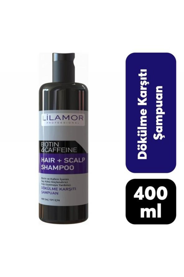 Lilamor Biotin Ve Kafein Dökülmeye Karşı Şampuan 400 ml ürün görseli 1