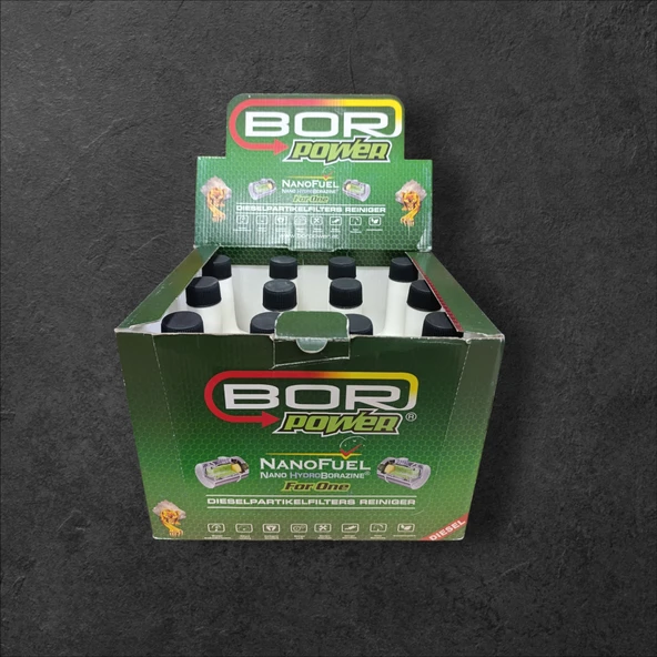 BOR POWER DİZEL PARTİKÜL FİLTRE TEMİZ 200 ML X 12 ADET (STAND KOLİ) ürün görseli 1