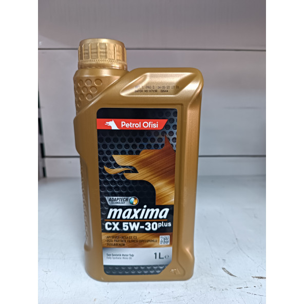 Petrol Ofisi Maxima CX 5W-30 1lt Tam Sentetik 2025 ÜRT. ürün görseli 1