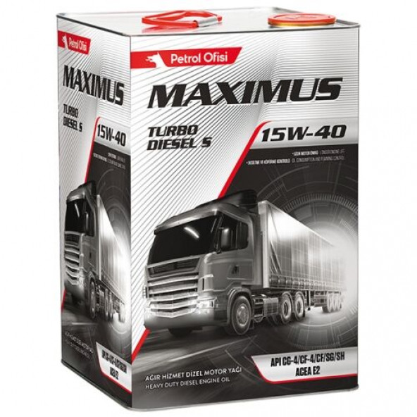 Petrol Ofisi Maximus Turbo Dizel S 15w-40 18 lt Motor Yağı ürün görseli 1