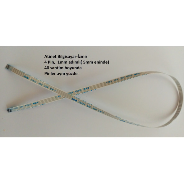Awm 20624 80c 60v Vw-1 Flex Kablo 4 Pin 40 cm 4-1-40A ürün görseli 1