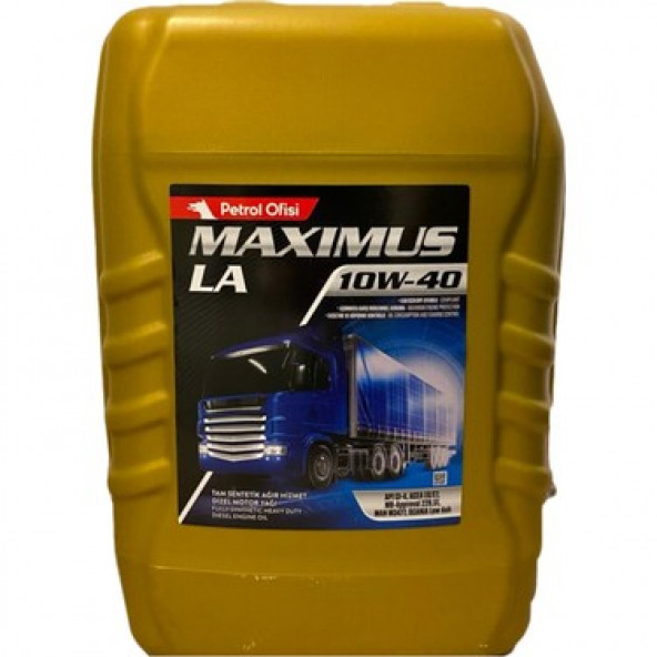 Petrol Ofisi Maximus LA 10W-40 Motor Yağı 17,5 kg (20 lt) 2026 ÜRETİM ürün görseli 1