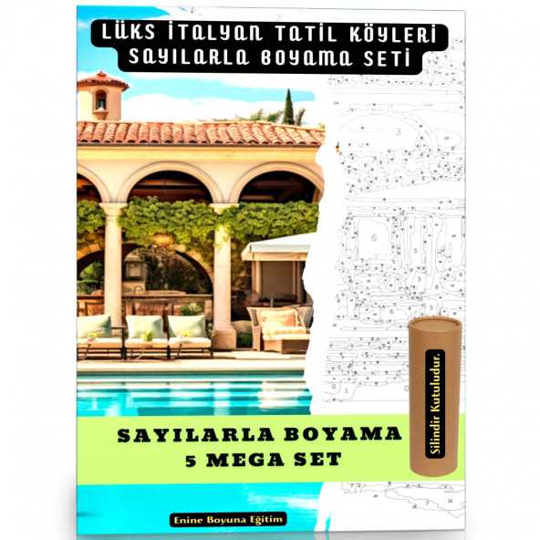 Sayılarla Boyama Süper Set (Lüks İtalyan Tatil Köyleri) ürün görseli 1