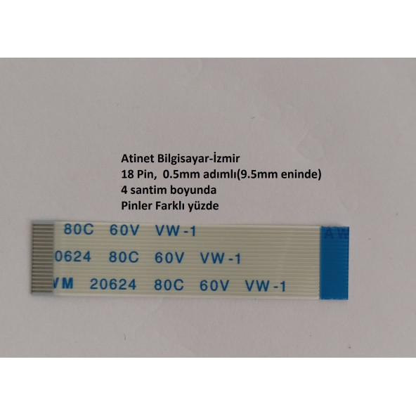 Asus N53S N53SM N53SN N53SV Power Flex Kablosu 18 Pin 18-0.5-4B ürün görseli 1