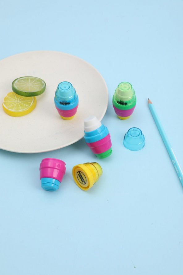 Bobo Silgili Kalemtıraş - 4lü Set - Resim 3