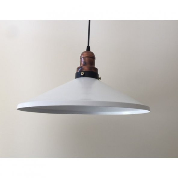 Mylight Retro Mat Beyaz Metal Sarkıt Avize Rustik Tekli ürün görseli 1