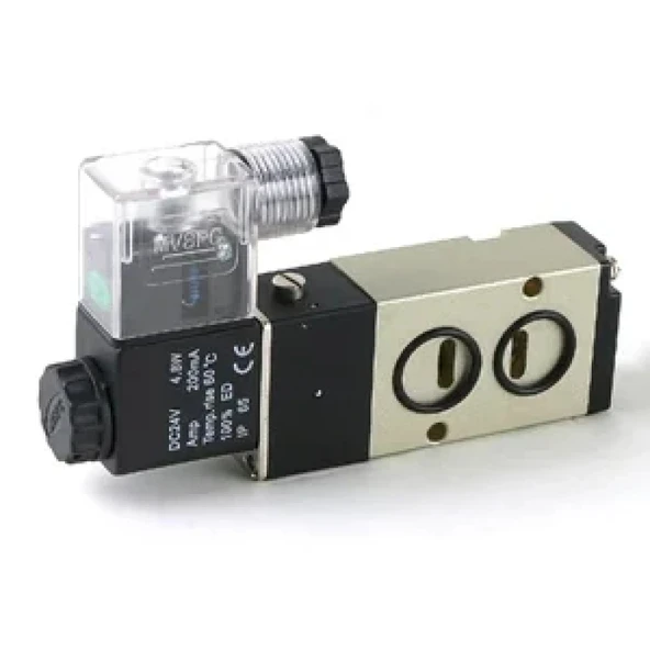 Pnömatik Namur Valf Ventil 4V210-08B 1/4 - 5/2 BY 12V/24V/110V/220V ürün görseli 1