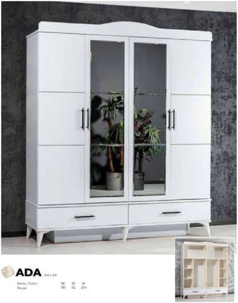 ADA 4 KAPILI DOLAP ürün görseli 1