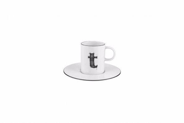 Porland Harf (T) Tabaklı Kahve Fincanı 85 Cc 04A+P021911 ürün görseli 1