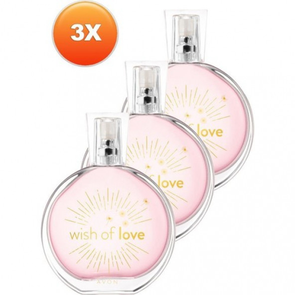 Avon Wish Of Love Edt 50 Ml Bayan Parfüm 3 Adet ürün görseli 1