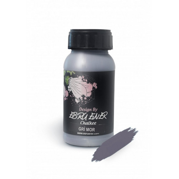 Ebru Ener Chalkee Boya Gri Mor 250 ml. ürün görseli 1