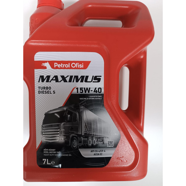 Petrol Ofisi Turbo Dizel S 15w-40 Motor Yağı 7 lt 2026 ÜRETİM ürün görseli 1