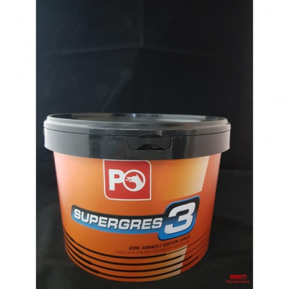 Petrol Ofisi Süper Gres 3 4 KG - Lityum Sarı Gres - Resim 2
