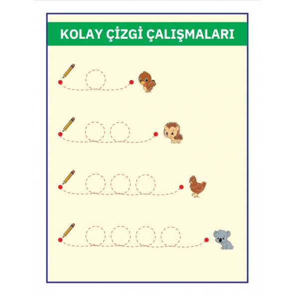 Kolay Çizgi Çalışmaları YAZ SİL Kitabı - Resim 5