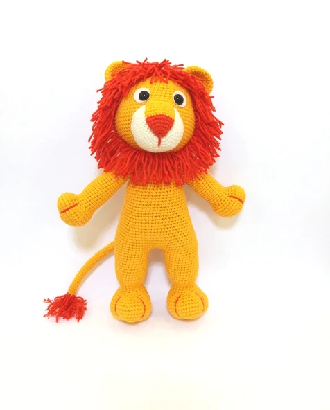 Sevimli Aslan Amigurumi Organik Oyuncak ürün görseli 1