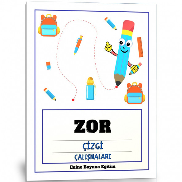 Okul Öncesi Zor Çizgi Çalışmaları YAZ SİL Kitabı ürün görseli 1