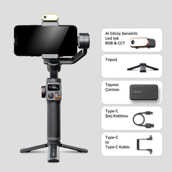 Hohem iSteady M6 Kit Akıllı Telefon Görüntü Sabitleyici Gimbal ürün görseli 1