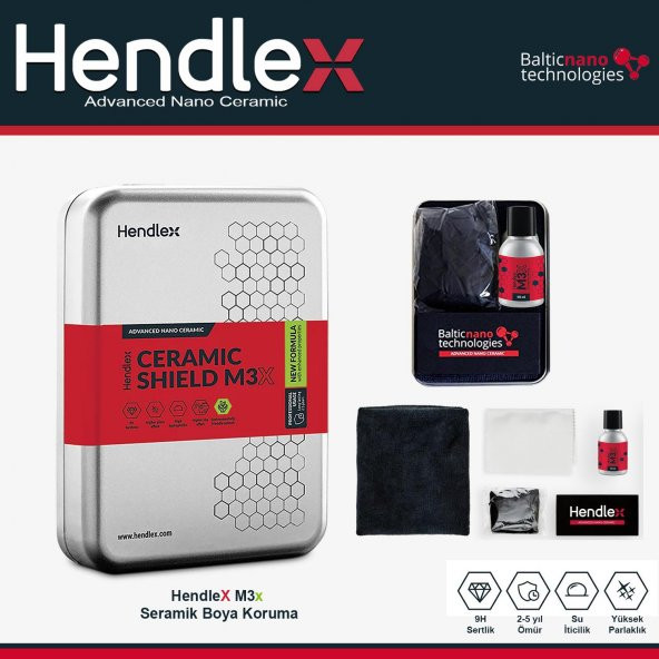 HENDLEX Seramik Boya Koruma / M3XS  40ml. Set - Resim 3