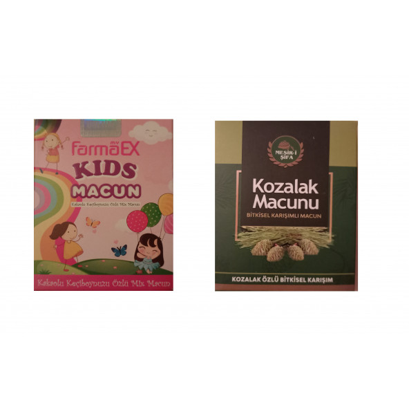 MYFARMAEX KİDS ÇOCUK MACUNU + KOZALAĞI MACUNU İKİLİ AVANTAJLI KIŞ SETİ ürün görseli 1