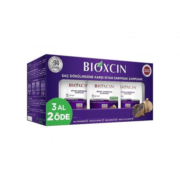 Bioxcin Siyah Sarımsak Şampuanı 300 ml - 3 Al 2 Öde 8680512629191 ürün görseli 1