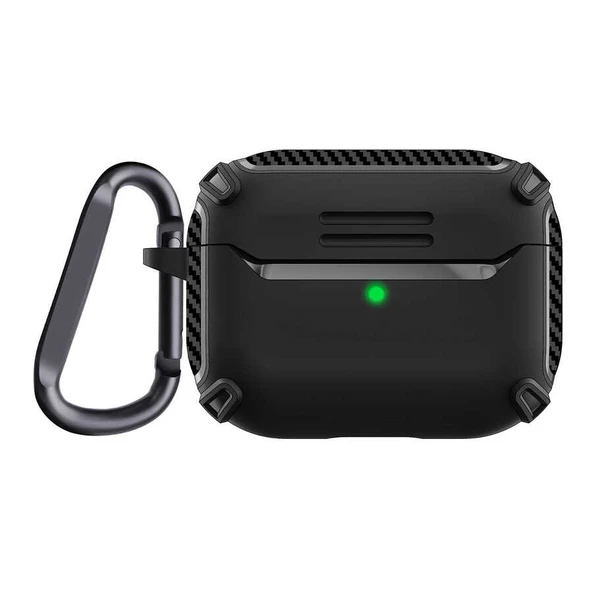 Smcase Apple Airpods Pro Kılıf Karbon Görünüm Sert Armor A26 ürün görseli 1