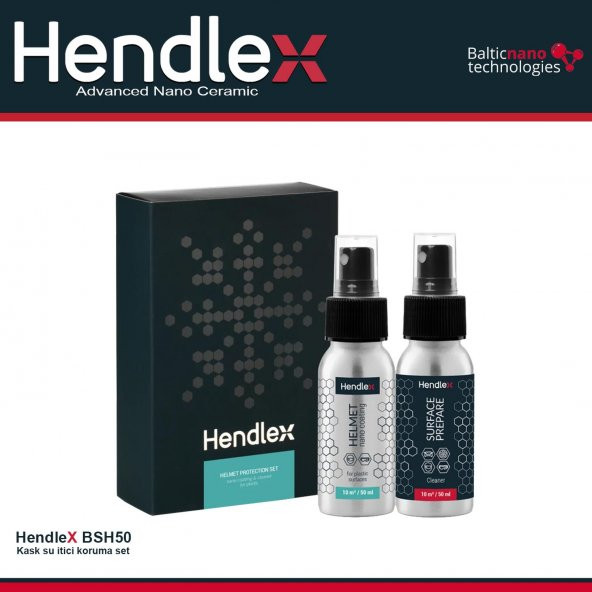 HENDLEX Kask Temizlik & Koruma Set 50mlx2 - Resim 3