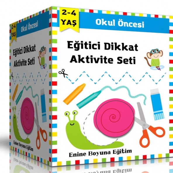 Okul Öncesi Eğitici Dikkat Aktivite Seti (2-4 Yaş İçin) ürün görseli 1
