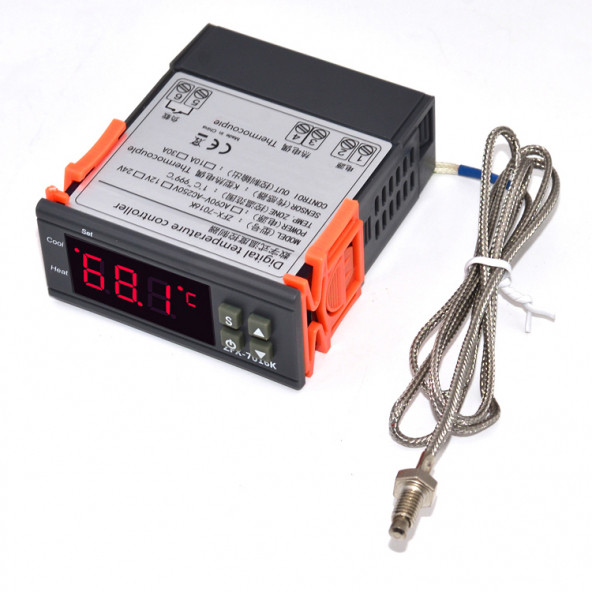 ZFX-7016K 220V 0-1000 C 30A Yüksek Derece Termostat ürün görseli 1