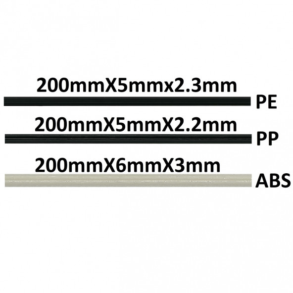 YATE10 50x Set PP ABS PE Plastik Kaynak Çubuğu ürün görseli 1