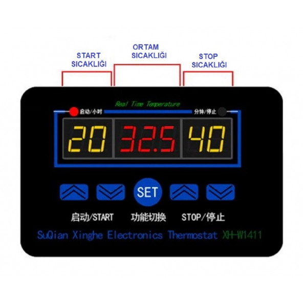 XH-W1411 220Volt Isı Kontrolörü - Resim 6