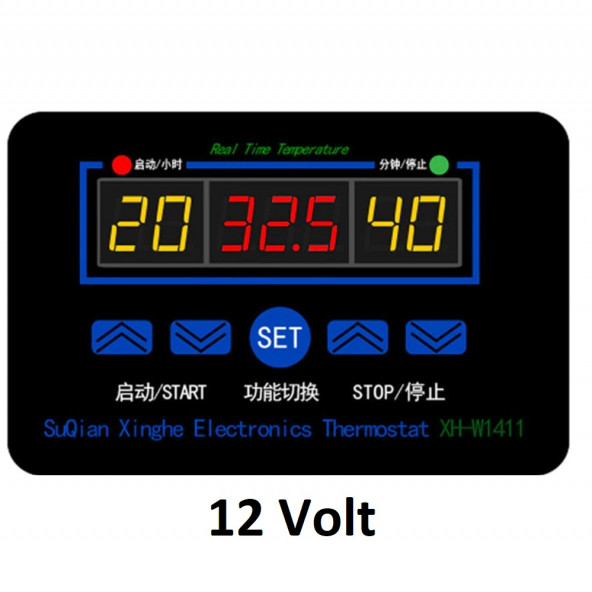 Yate10 XH-W1411 12V Isı Kontrolörü ürün görseli 1