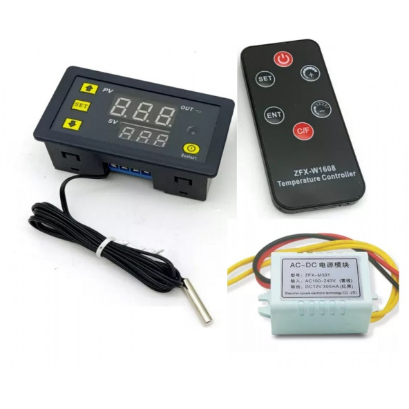 YATE10 W3231 220volt 1500w Uzaktan Kumandalı Termostat ürün görseli 1