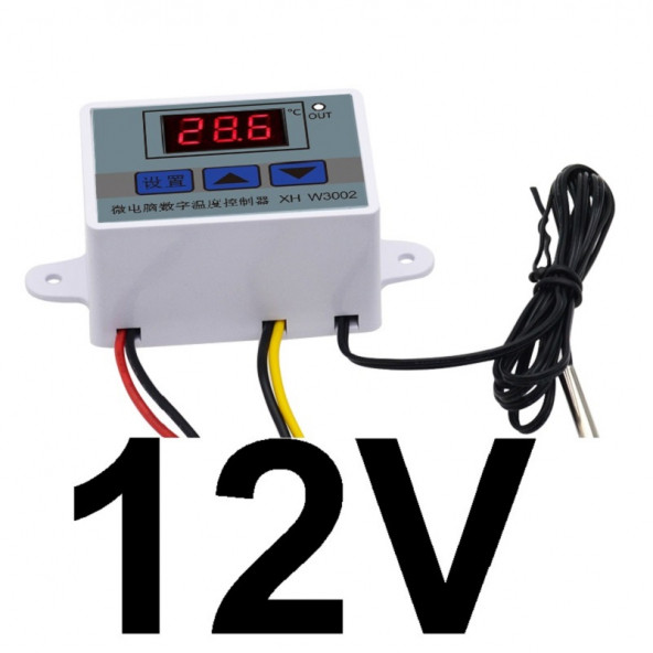 YATE10 W3002 12V 10A Dijital Termostat Kuluçka Makinalarına Uygun Hassas ürün görseli 1