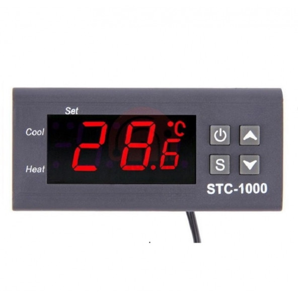 STC-1000T 220V 10A Özel Üretim Dijital Termostat+Yedek Prob ürün görseli 1