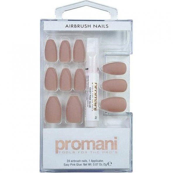 Promanı Pr-5017 Takma Tırnak Seti, Bej ürün görseli 1
