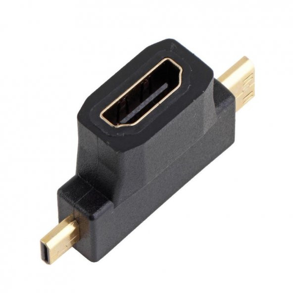 Mini Micro Mikro Hdmi Çevirici Dönüştürücü Adaptör - Resim 3