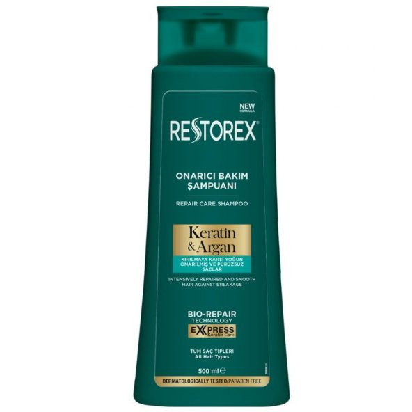 Restorex Şampuan 500ml Keratin & Argan ürün görseli 1