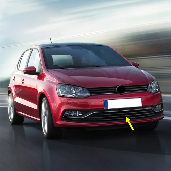 VW Polo 2015-2017 Ön Tampon Orta Izgarası 6C0853671A 6C0853677A ürün görseli 1