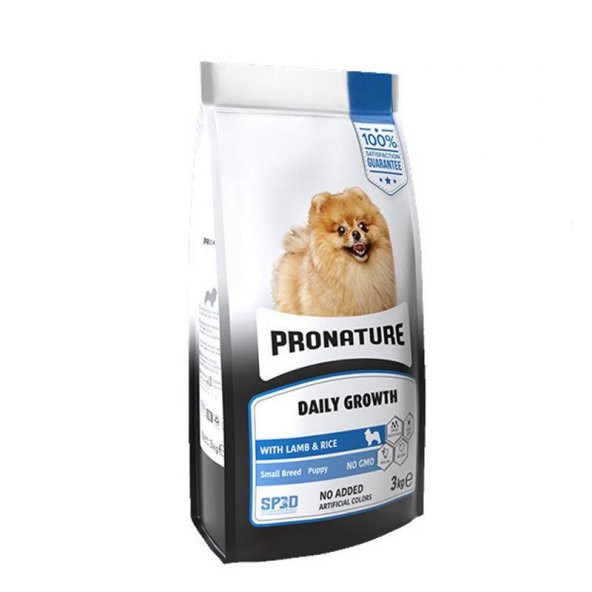 Pronature Daily Small Puppy Küçük Irk Kuzu Etli Ve Pirinçli Yavru Köpek Maması 3 Kg ürün görseli 1