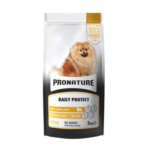 Pronature Küçük Irk Kuzu Etli ve Pirinçli Yetişkin Köpek Maması 3 Kg ürün görseli 1