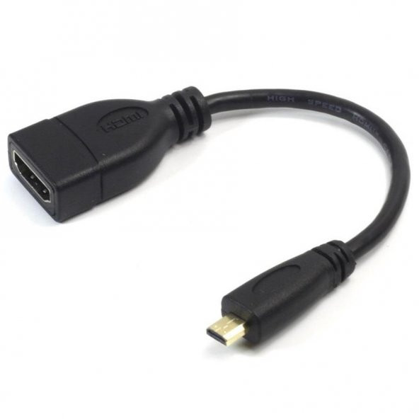 Micro Mikro Hdmi Çevirici Dönüştürücü Adaptör Kablosu 15Cm ürün görseli 1