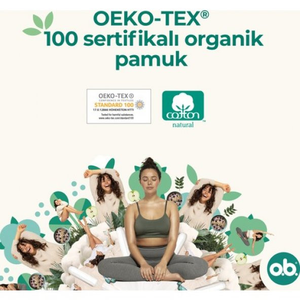 O.B. O.b Organic Super Tampon 16lı Paket - Resim 3