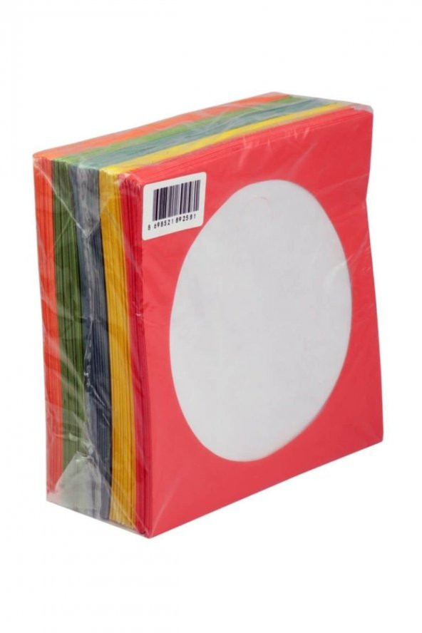 Elitstore CD Zarfı 100 Lü Renkli ürün görseli 1