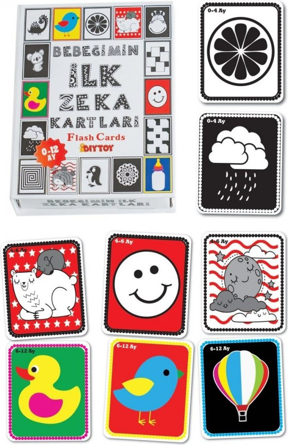 Bebeğimin İlk Zeka Kartları Flash Cards Zihinsel Gelişime Yardımcı ürün görseli 1