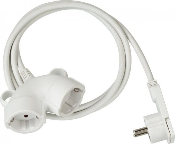 Brennenstuhl Comfort Plus 2 Soketli 5 Metre Seyyar Uzatma Kablosu Beyaz ürün görseli 1
